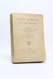 HEDGCOCK : Un acteur cosmopolite. David Garrick et ses amis français - Erste Ausgabe - Edition-Originale.com