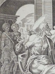 Beati Qui Lugent, Quoniam Ipsi Consolabuntur. (Matt. 5.4). Gravure originale du XVIIe siècle - Prima edizione - Edition-Originale.com