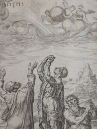 Et dimitte nobis debita nostra sicut et nos dimitimus debitoribus nostris. (Matt. 6.12.). Gravure originale du XVIIe siècle - Edition Originale - Edition-Originale.com