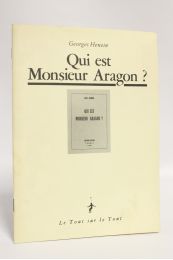 HENEIN : Qui est monsieur Aragon ? - Erste Ausgabe - Edition-Originale.com