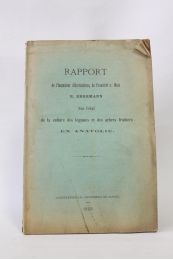 HERRMANN : Rapport de l'inspecteur d'horticulture, de Francfort s/Main R. Herrmann sur l'état de la culture des légumes et des arbres fruitiers en Anatolie - Prima edizione - Edition-Originale.com