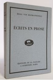 HOFMANNSTHAL : Ecrits en prose - First edition - Edition-Originale.com