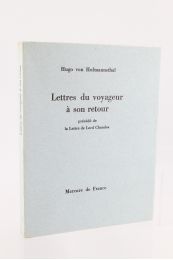 HOFMANNSTHAL : Lettres du Voyageur à son Retour précédé de La lettre de Lord Chandos - Erste Ausgabe - Edition-Originale.com