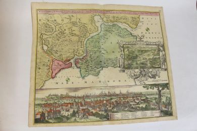 HOMANN : Accurate Vorstellung der Orientalisch- Kayserlichen Haupt- und Residenz-Stadt Constantinopel - Carte de Constantinople - Prima edizione - Edition-Originale.com