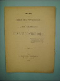 HOMO : Chez les psychiques : lutte chimérique du Diable contre Dieu - Prima edizione - Edition-Originale.com