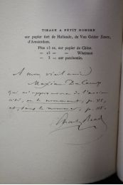 HOTMAN : Le tigre, pamphlet anti-guisard de 1560 reproduit pour la première fois en fac-similé d'après l'unique exemplaire connu (qui a échappé à l'incendie de l'Hôtel-de-Ville en 1871) et publié avec des notes historiques, littéraires et bibliophiliques par M. Charles Read - Autographe - Edition-Originale.com