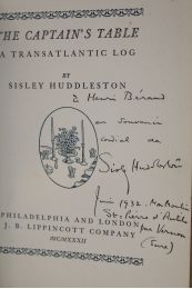 HUDDLESTON : The captain's table. A transatlantic log - Autographe, Edition Originale - Edition-Originale.com