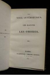 HUGO : Les voix intérieures. - Les rayons et les ombres - Edition-Originale.com