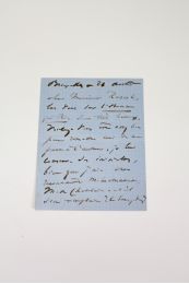 HUGO : Lettre autographe inédite signée à Eugène Rascol, directeur du Courrier de l'Europe : 