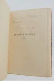 HUGO : Lucrèce Borgia - Autographe - Edition-Originale.com