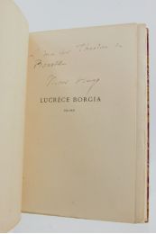 HUGO : Lucrèce Borgia - Libro autografato - Edition-Originale.com