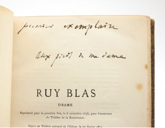 HUGO : Ruy Blas. Drame en 5 actes, en vers - Signiert - Edition-Originale.com