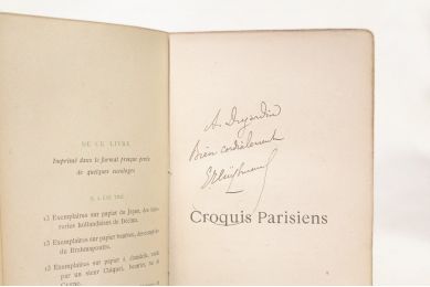 HUYSMANS : Croquis parisiens - Signed book, First edition - Edition-Originale.com
