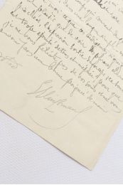 HUYSMANS : Lettre autographe à Jacques Le Lorrain : « vous êtes arrivé à rehausser la langue, à la rendre ni inerme ni inerte. Et je sais combien c’est malaisé et rare cela ! » - Signed book, First edition - Edition-Originale.com