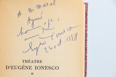 IONESCO : Théâtre II - Autographe, Edition Originale - Edition-Originale.com