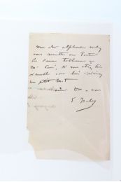 ISABEY : Lettre autographe signée au collectionneur Alphonse Mennechet de Barival : 