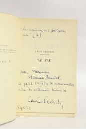 JACCOTTET : Le jeu - Signed book, First edition - Edition-Originale.com