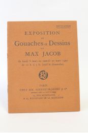 JACOB : Catalogue d'exposition de gouaches et dessins de Max Jacob à la galerie Bernheim-Jeune & Cie - Edition Originale - Edition-Originale.com