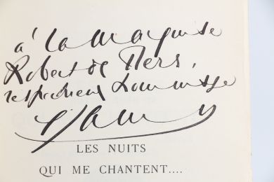 JAMMES : Les Nuits qui me chantent - Autographe, Edition Originale - Edition-Originale.com