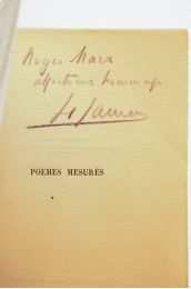 JAMMES : Poèmes mesurés - Signiert, Erste Ausgabe - Edition-Originale.com