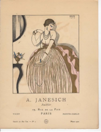 JANESICH : A. Janesich, Joaillier (Publicité, Volume 1, La Gazette du Bon ton, 1920 n°4) - Erste Ausgabe - Edition-Originale.com