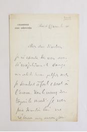 JAURES : Lettre autographe signée à Arthur Huc - Signed book, First edition - Edition-Originale.com
