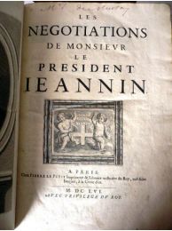 JEANNIN : Les negociations de Monsieur le President Jeannin - Prima edizione - Edition-Originale.com