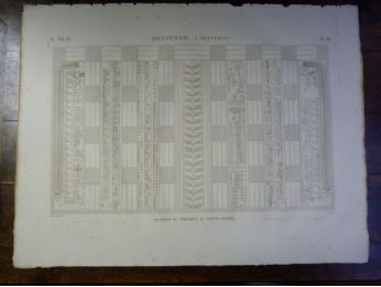 DESCRIPTION DE L'EGYPTE.  Denderah (Tentyris). Plafond du portique du grand temple. (ANTIQUITES, volume IV, planche 18) - Edition Originale - Edition-Originale.com