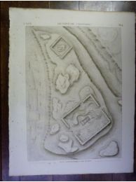 DESCRIPTION DE L'EGYPTE.  Denderah (Tentyris). Plan topographique des ruines. (ANTIQUITES, volume IV, planche 2) - Edition Originale - Edition-Originale.com