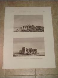 DESCRIPTION DE L'EGYPTE.  Environs d'Esné (Latopolis). Vue d'un temple à Contralato, Vue du temple au nord d'Esné. (ANTIQUITES, volume I, planche 84) - Edition Originale - Edition-Originale.com