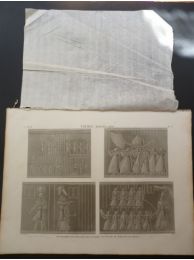 DESCRIPTION DE L'EGYPTE.  Thèbes. Medynet-Abou. Bas-reliefs sculptés dans les galeries est et sud du péristyle du palais. (ANTIQUITES, volume II, planche 13) - Edition Originale - Edition-Originale.com