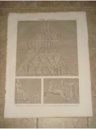 DESCRIPTION DE L'EGYPTE.  Thèbes. Memnomium. Bas-reliefs sculptés dans la salle hypostyle et sur le premier pylône du tombeau d'Osymandyas. (ANTIQUITES, volume II, planche 31) - Edition Originale - Edition-Originale.com