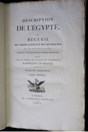JOMARD : Description de l'Egypte. Antiquités. Descriptions. Tome I complet. Première livraison - First edition - Edition-Originale.com