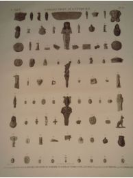 DESCRIPTION DE L'EGYPTE.  Collection d'antiques. Figures, amulettes en scarabée et autres en terre cuite, en bois, en bronze, émeraude.  - Erste Ausgabe - Edition-Originale.com