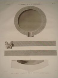 DESCRIPTION DE L'EGYPTE.  Collection d'antiques. Vase en granit noir, trouvé près de Damanhour, Hermopolis Parva. (ANTIQUITES, volume V, planche 74) - Erste Ausgabe - Edition-Originale.com