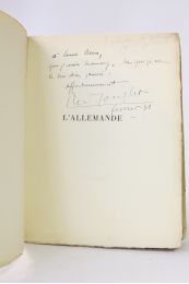 JOUGLET : L'allemande - Autographe, Edition Originale - Edition-Originale.com