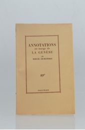 JOUHANDEAU : Annotations en marge de la Genèse - Prima edizione - Edition-Originale.com