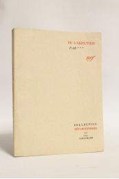 JOUHANDEAU : De l'abjection - First edition - Edition-Originale.com