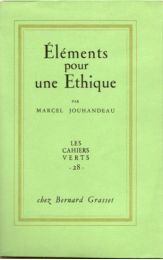 JOUHANDEAU : Eléments pour une éthique - First edition - Edition-Originale.com