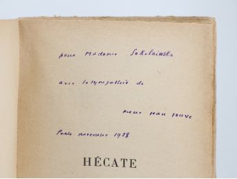 JOUVE : Hécate - Signed book, First edition - Edition-Originale.com