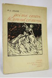 JOUVE : Poème contre le grand crime 1916 - Prima edizione - Edition-Originale.com