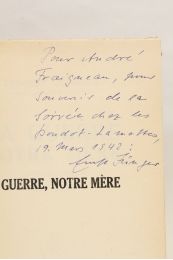 JUNGER : La guerre notre mère - Signed book, First edition - Edition-Originale.com