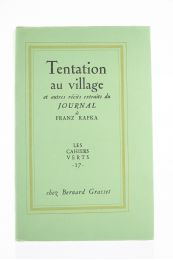 KAFKA : Tentation au Village et autres Récits extraits du Journal - Prima edizione - Edition-Originale.com