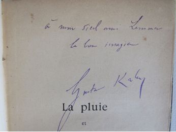 KAHN : La pluie et le beau temps - Signed book, First edition - Edition-Originale.com