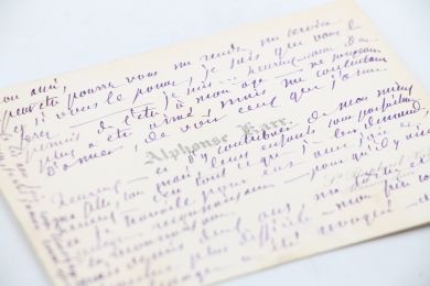 KARR : Carte de visite autographe signée au librettiste et journaliste Philipe Gille - Autographe, Edition Originale - Edition-Originale.com