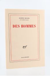 KESSEL : Des hommes - Erste Ausgabe - Edition-Originale.com