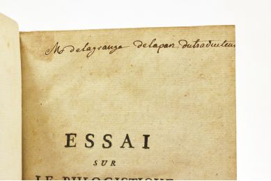 KIRWAN : Essai sur le Phlogistique, et sur la constitution des Acides - Autographe, Edition Originale - Edition-Originale.com