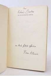 KLOSSOWSKI : Un si funeste désir - Signed book, First edition - Edition-Originale.com