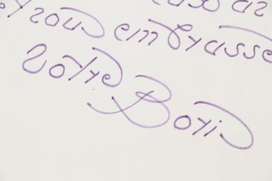 KOCHNO : Lettre manuscrite adressée à Alice Rim à propos de la disparition d'une amie commune - Signiert, Erste Ausgabe - Edition-Originale.com