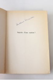 KOESTLER : Suicide d'une nation? La Grande-Bretagne face à son destin - Signed book, First edition - Edition-Originale.com
